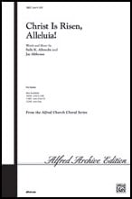 Christ Is Risen Alleluia SATB choral sheet music cover Thumbnail